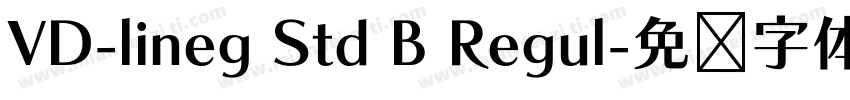 VD-lineg Std B Regul字体转换